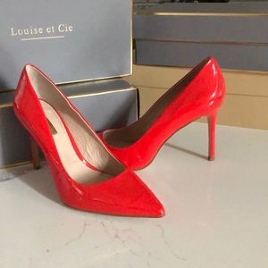 Louise et Cie Red Patent Leather Pump, Size 8.5
